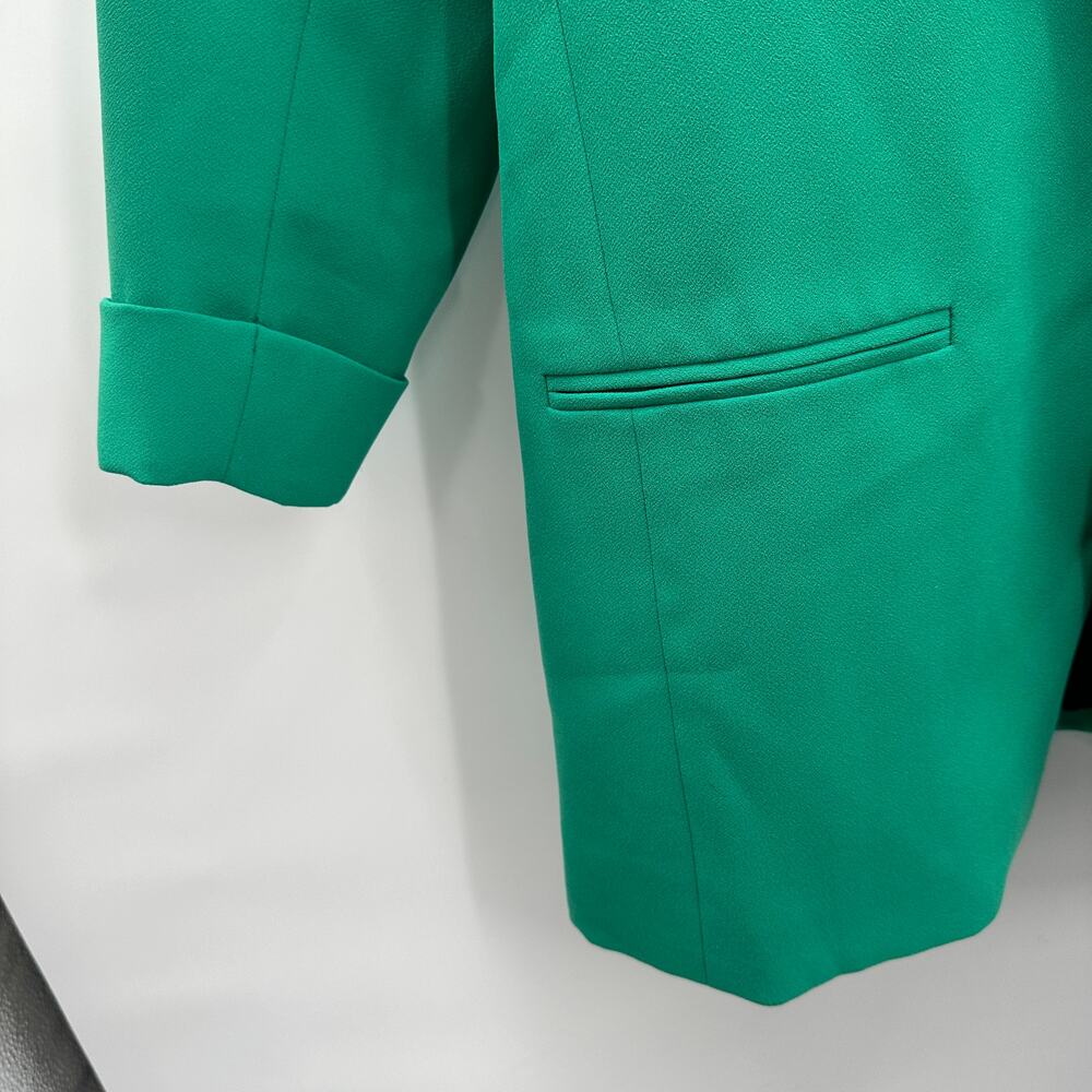 River Island Green Long Notched Collar Blazer // 8 View 4